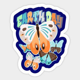Earth Day/ Butterflies Sticker